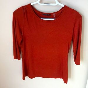 Beautiful Tahiti Rayon shirt - dark orange